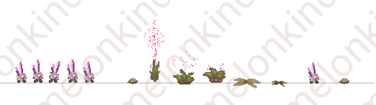 GameJam work - Minion & Poison plant from the game "Soul Seeker"