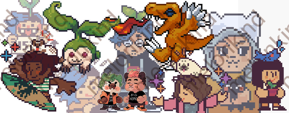 Assorted pixel art examples